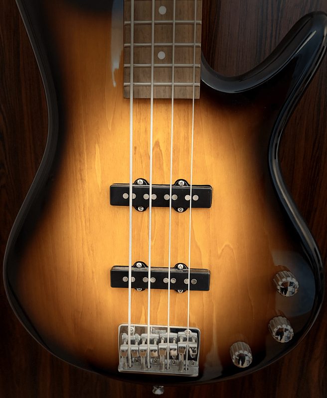 Sunburst Bassgitarre Detail
